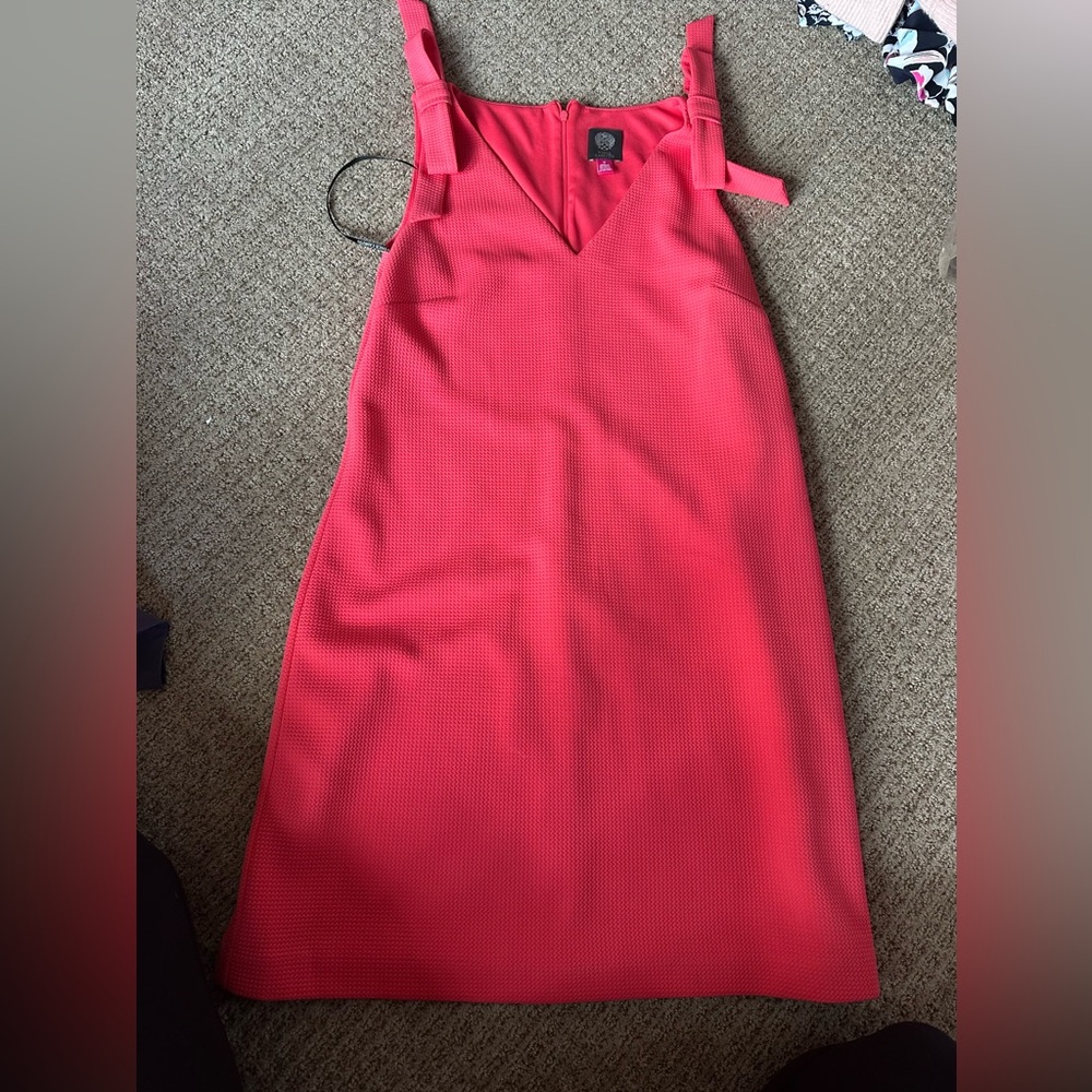 Vince Camuto Vibrant Pink Midi Dress